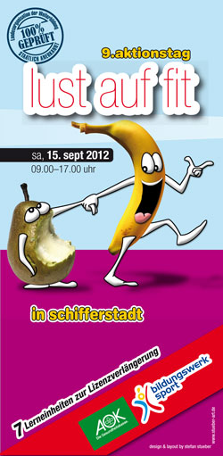 9. Aktionstag „Lust auf Fit“ am 15. September in Schifferstadt