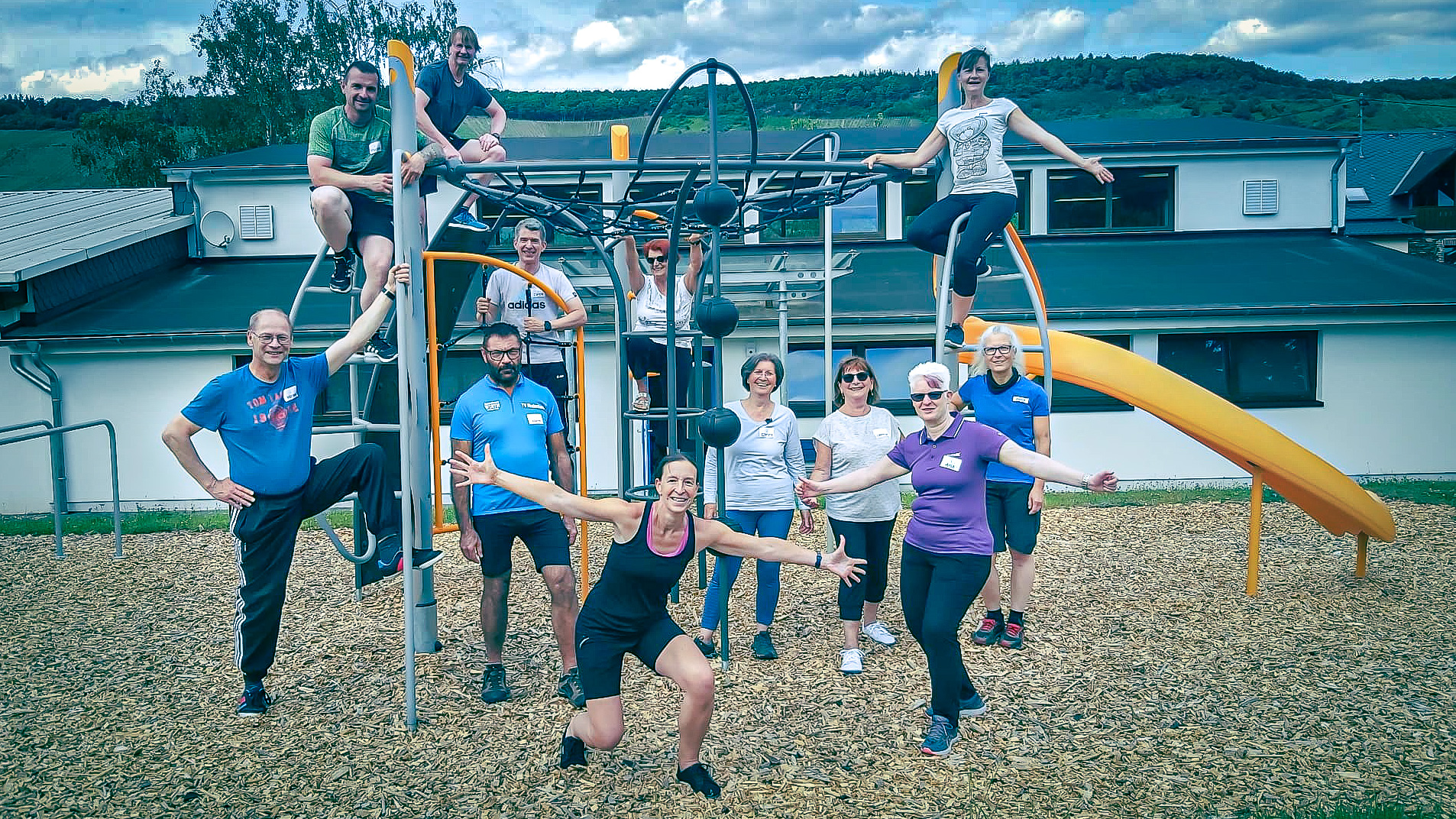 Neuroathletik-Training im Outdoor-Bewegungspark des TV Andel