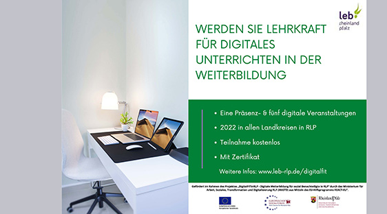 Werden Sie Lehrkraft für digitales Unterrichten in der Weiterbildung
