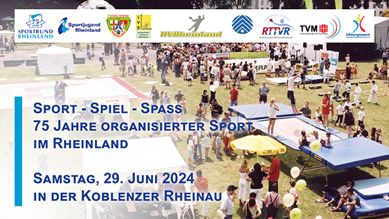 75 Jahre organisierter Sport im Rheinland und 50 Jahre Bildungswerk des LSB Rheinland-Pfalz 75 Jahre organisierter Sport im Rheinland und 50 Jahre Bildungswerk des LSB Rheinland-Pfalz